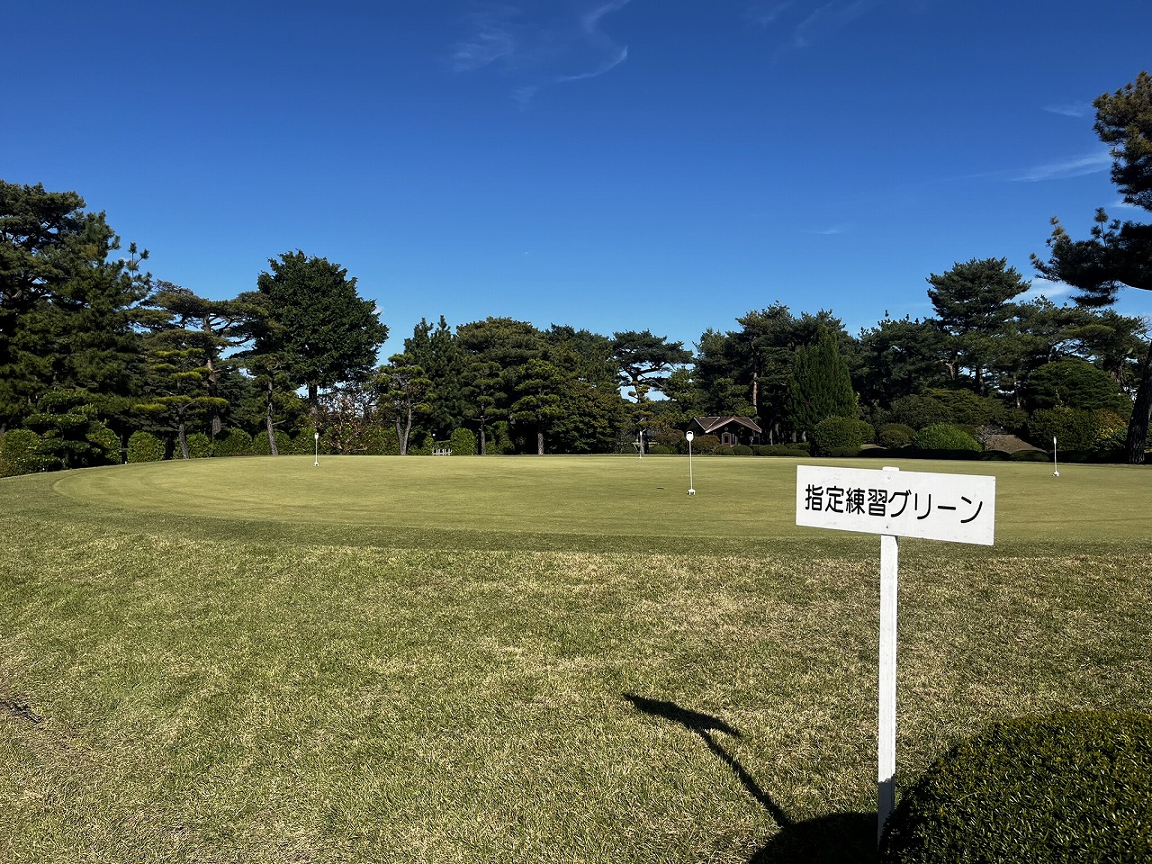 取手国際ゴルフ倶楽部練習グリーン